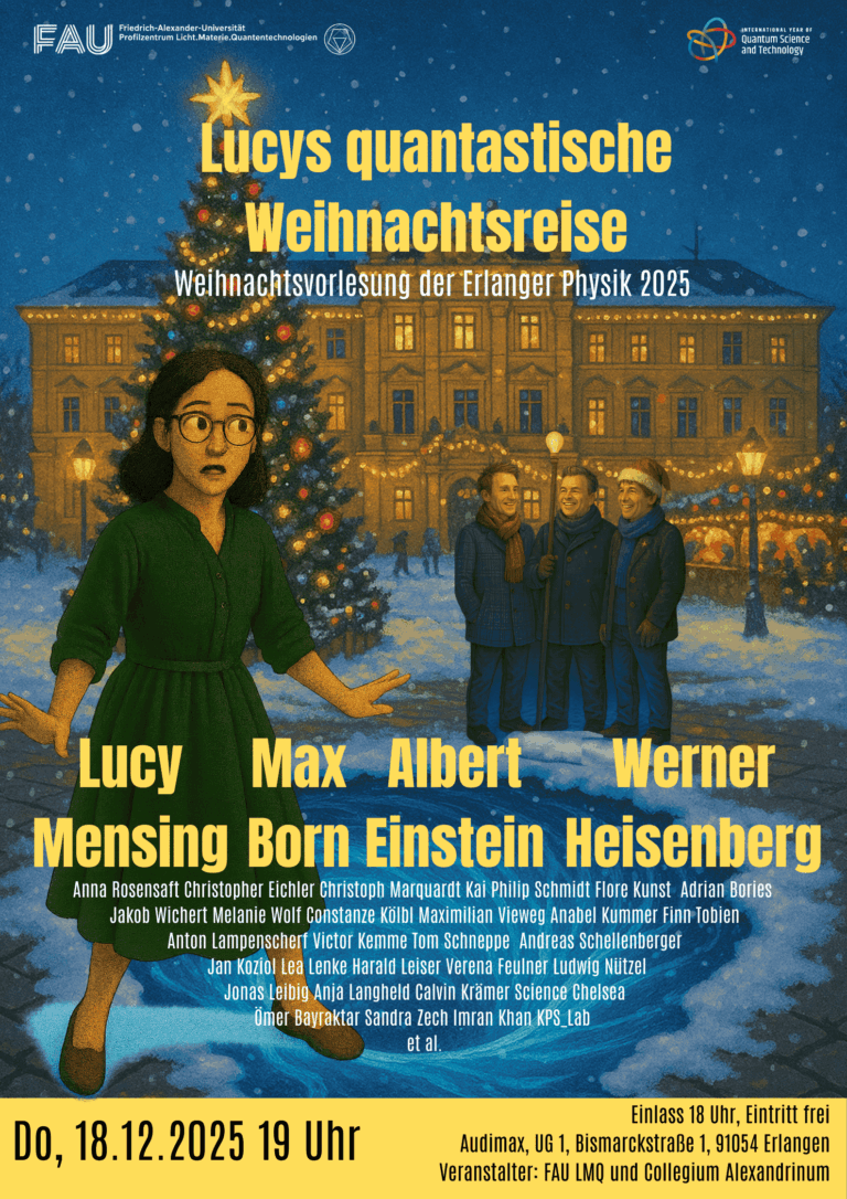 „Lucys quantastische Weihnachtsreise“ – Physics Christmas Lecture 2025 (Audimax !)